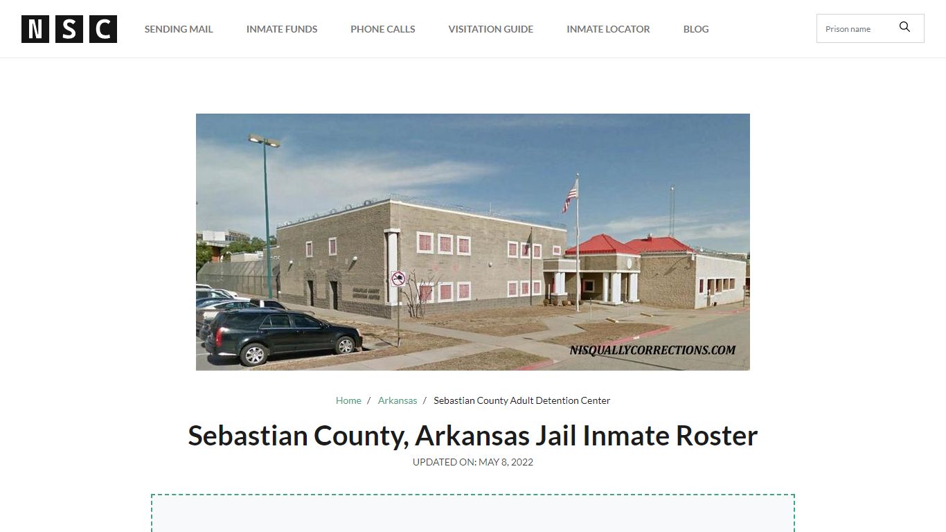 Sebastian County, Arkansas Jail Inmate List